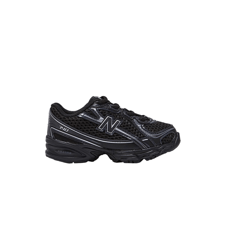 New Balance 740 Bungee Lace Black Silver Metallic (TD)