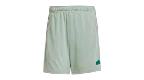 adidas Train Essentials Logo Shorts Silver Green Collegiate Green