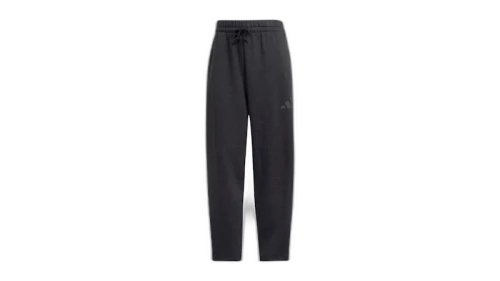 adidas Women's Essentials Contemporary Logo Fleece Barrel Pants Black