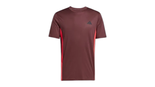 adidas Train Essentials Seasonal Colorblock T-Shirt Aurora Ruby
