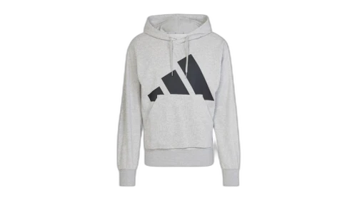 adidas Essentials Big Logo French Terry Hoodie Medium Grey Heather/Black