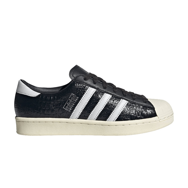 adidas Superstar Vintage Black White Croc (Women's)