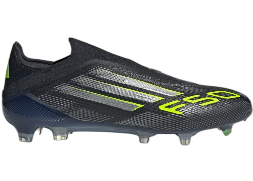 adidas F50 Elite Laceless FG Core Black Iron Metallic Lucid Lemon