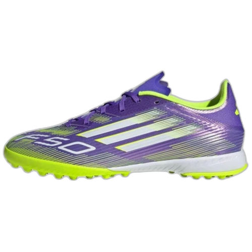 adidas F50 League TF Purple Rush Cloud White Lucid Lemon