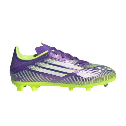 adidas F50 League FG/MG Purple Rush Cloud White Lucid Lemon (GS)