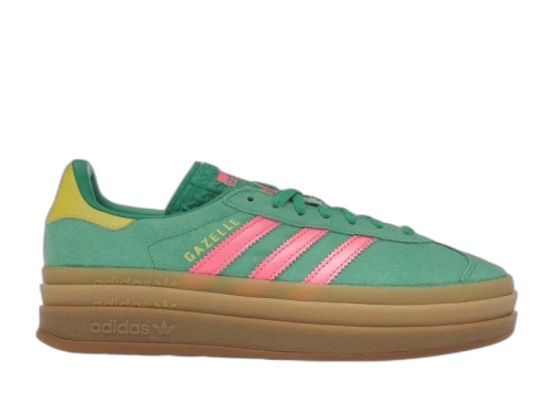 adidas Gazelle Bold Court Green Lucid Pink (Women's)