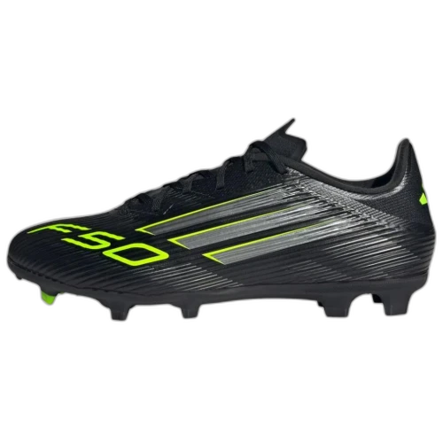 adidas F50 League FG/MG Core Black Iron Metallic Lucid Lemon
