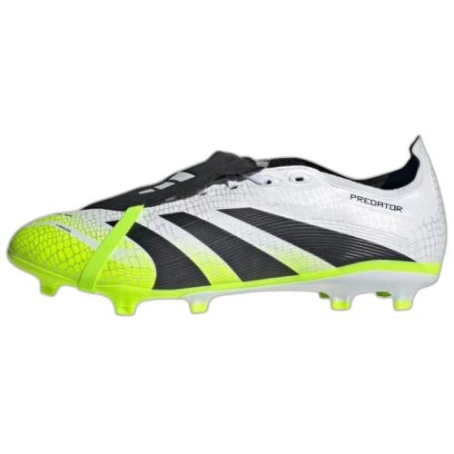 adidas Predator League Fold-Over Tongue FG/MG Cloud White Core Black Lucid Lemon