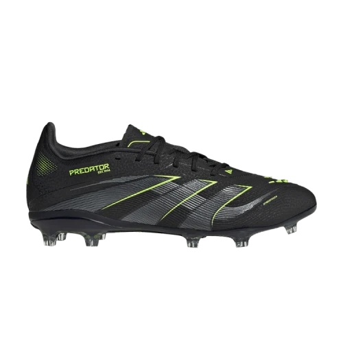 adidas Predator Elite FG Core Black Iron Metallic Lucid Lemon (GS)