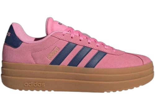 adidas VL Court Bold Bliss Pink Dark Blue Gold Metallic (Women's)