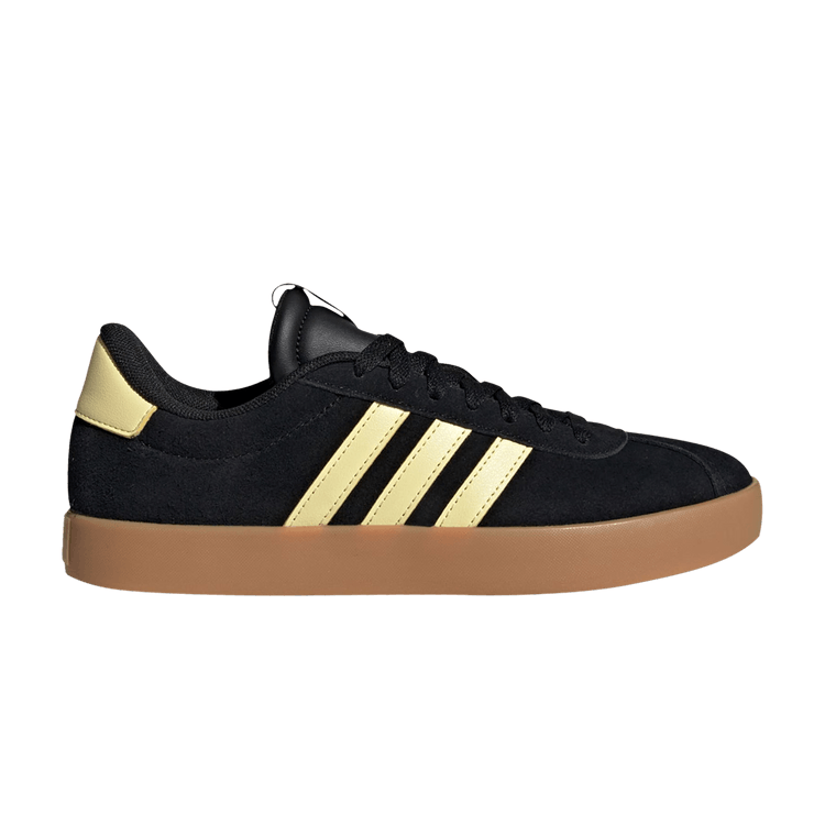 adidas VL Court 3.0 Core Black Almost Yellow Cloud White (Women's)