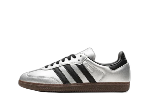 adidas Samba OG Silver Metallic Black Gum (Women's)