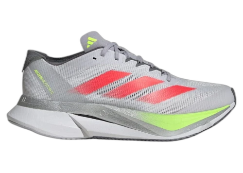 adidas Adizero Boston 12 Dash Grey Lucid Red Lucid Lemon (Women's)