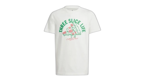adidas Kids Lounge Pizza Graphic T-Shirt Off White
