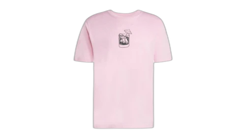 adidas Lounge Drink Graphic Tee True Pink