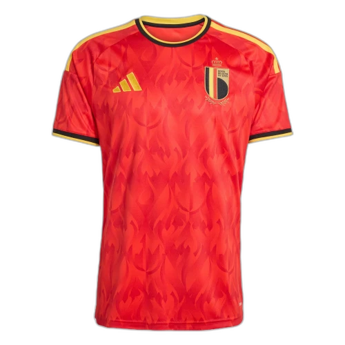 adidas Belgium 2026 Home Jersey Red Bold Gold
