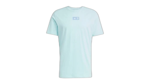 adidas Juventus Seasonal Graphic Tee Semi Flash Aqua