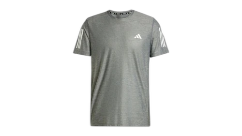 adidas Own The Run Tee Grey Six/White Melange