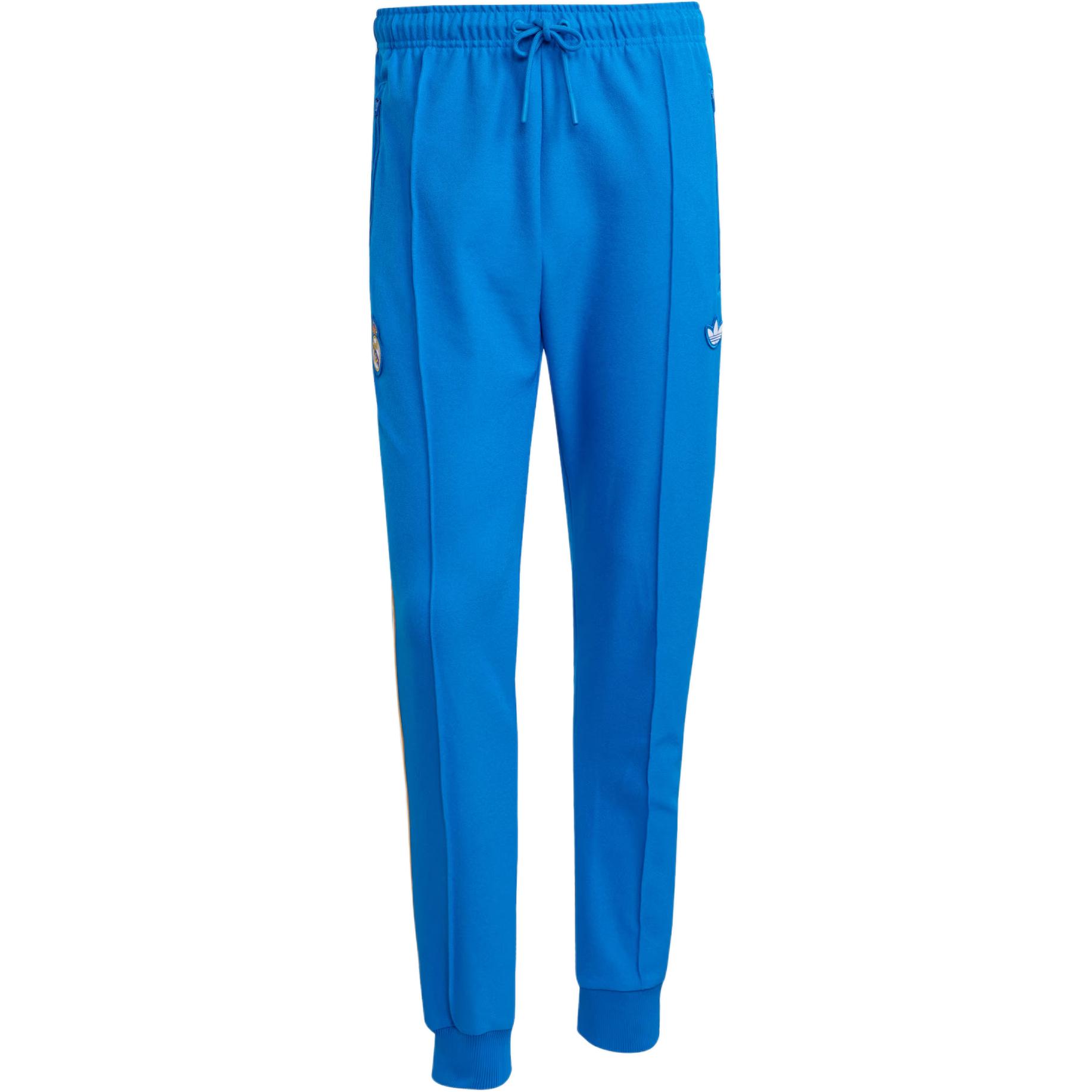 Adidas Real Icon Real Madrid Blue White Lifestyle Track Pants