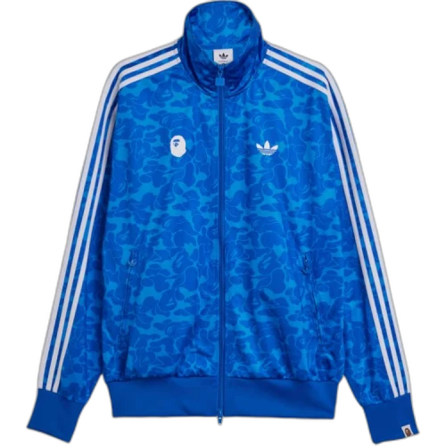 BAPE x adidas All Over Print SSTR Track Jacket Blue