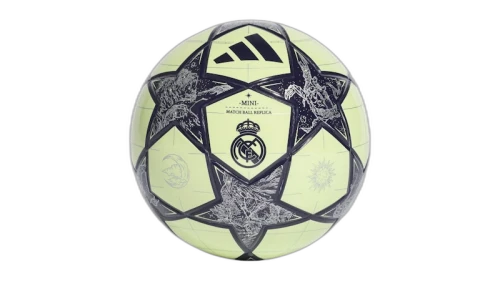 adidas UCL Real Madrid Mini Ball Almost Lime/Silver Metallic/Noble Ink