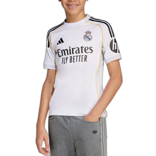adidas Kids' Real Madrid 25/26 Home Jersey White