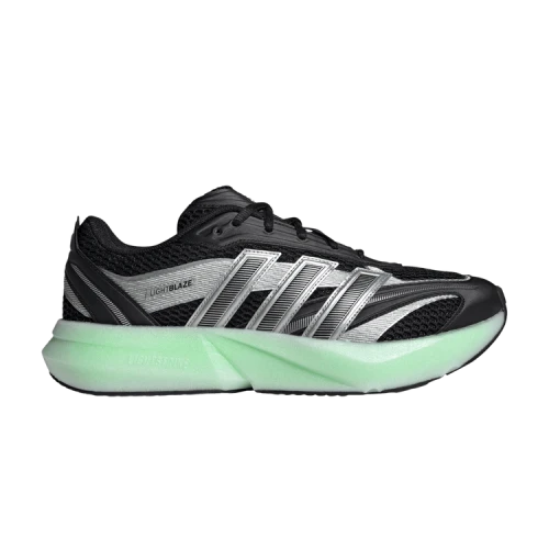 adidas Lightblaze Glow Core Black Silver Metallic Lime Burst
