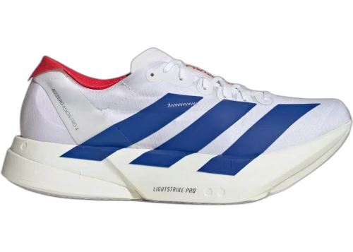 adidas Adizero Adios Pro 4 White Royal Blue Ruby