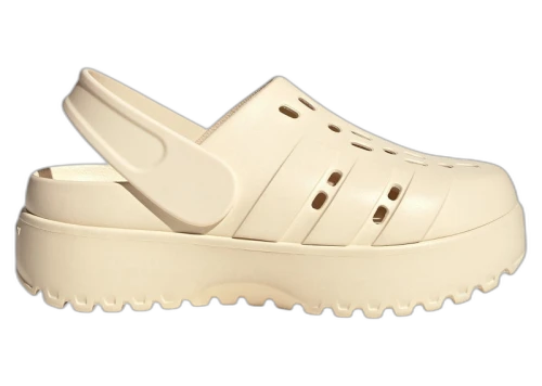 adidas Adilette Platform Clogs Wonder White (Women's)
