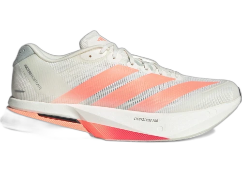 adidas Adizero Boston 13 Off White Lucid Orange Grey