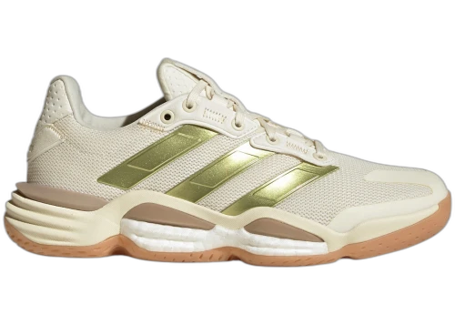 adidas Stabil 16 Indoor Off White Gold Metallic Crystal Sand (Women's)