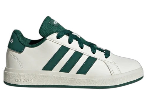 adidas Grand Court Lifestyle Off White Collegiate Green Core Black (GS)