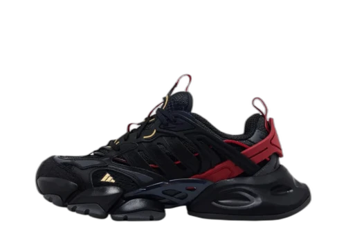 adidas XLG Runner Deluxe Black Gold Metallic Red