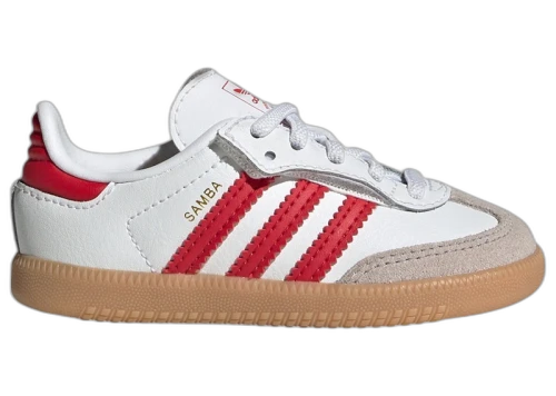 adidas Samba OG Comfort Closure Cloud White Better Scarlet Gum (TD)