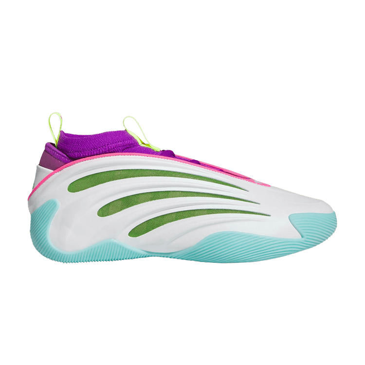 adidas Harden Vol. 9 Jalen Williams White Lucid Lime Pink