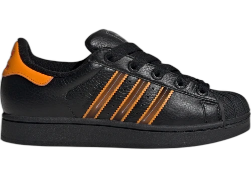 adidas Superstar II Core Black Crew Orange Semi Impact Orange (Women's)
