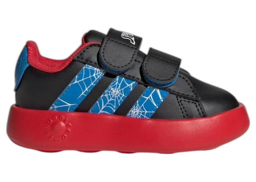 adidas Grand Court Spider-Man Core Black Bright Blue Pure Ruby (TD)