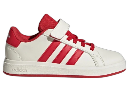 adidas Grand Court 2.0 Off White Collegiate Red Core Black (PS)