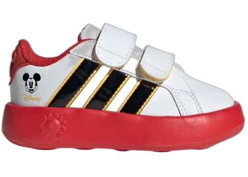 adidas Grand Court Disney Mickey Mouse Cloud White Core Black Bold Gold (TD)