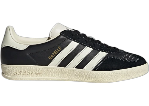 adidas Gazelle Indoor Core Black Cream White Gold Metallic