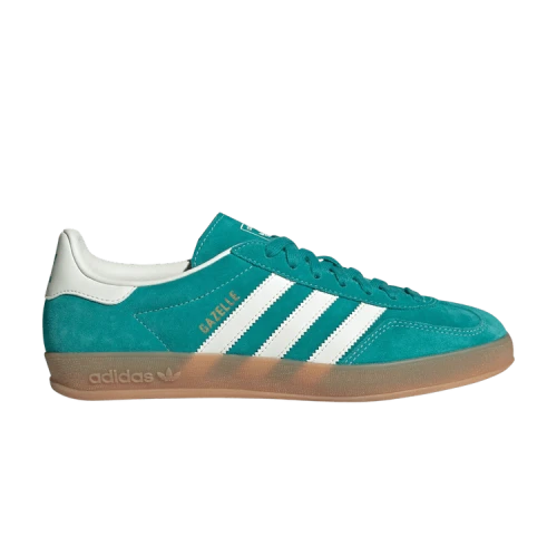 adidas Gazelle Indoor Pure Teal Off White Gold Metallic
