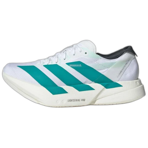 adidas Adizero Adios Pro 4 Cloud White Pure Teal Carbon (Women's)
