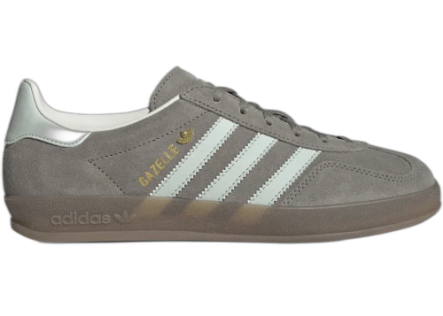 adidas Gazelle Indoor Silver Pebble Linen Green (Women's)