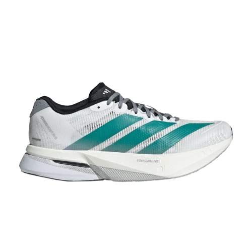adidas Adizero Boston 13 White Pure Teal (Women's)