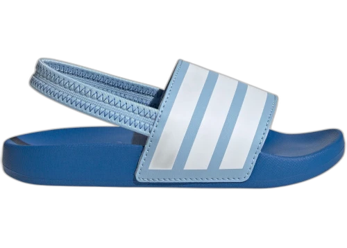 adidas Adilette Estrap Slides Clear Sky Cloud White Bright Royal (PS)