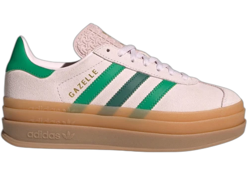 adidas Gazelle Bold Almost Pink Court Green Gold Metallic (GS)