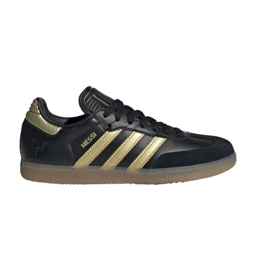 adidas Samba Indoor Core Black Gold Metallic Gum