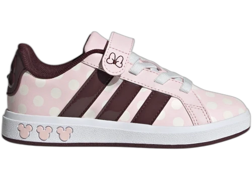 adidas Grand Court Disney Minnie Mouse Clear Pink Aurora Ruby Chalk White (GS)