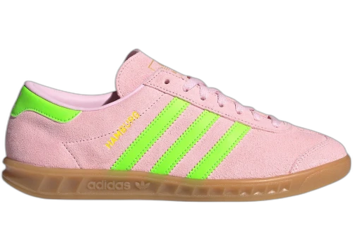 adidas Hamburg Clear Pink Solar Green Gold Metallic (Women's)