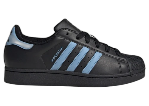 adidas Superstar II Core Black Ash Blue (Women's)